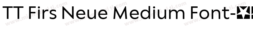 TT Firs Neue Medium Font字体转换